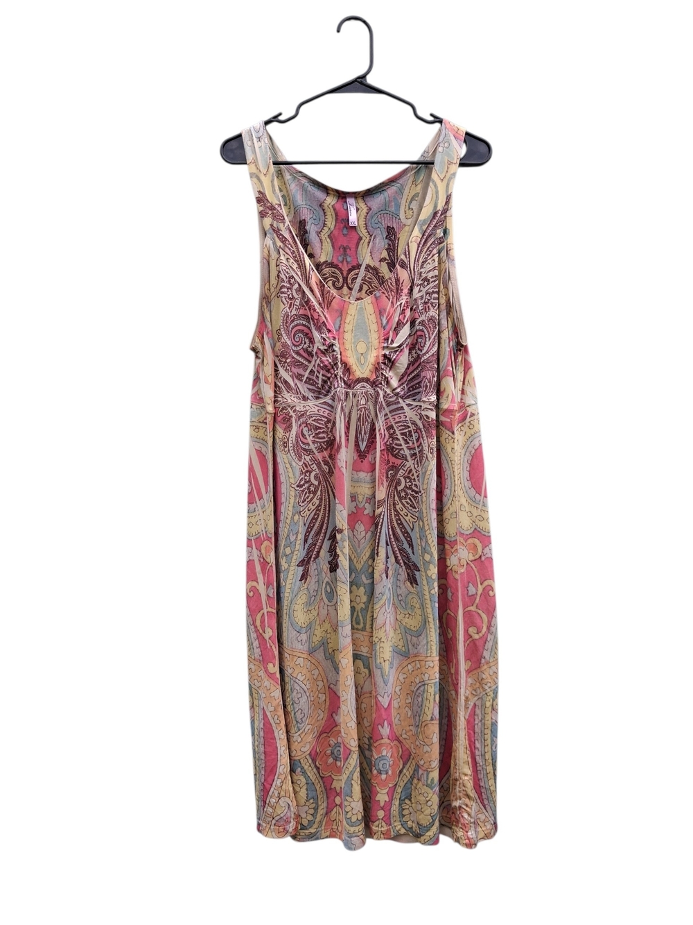 Kiara Multicolor Paisley Maxi Dress with Tie Waist